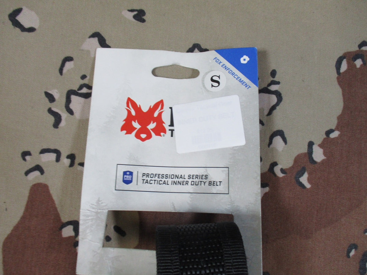 Fox Enforcement Pro Series Tactical Inner Duty Belt Black Size Small New