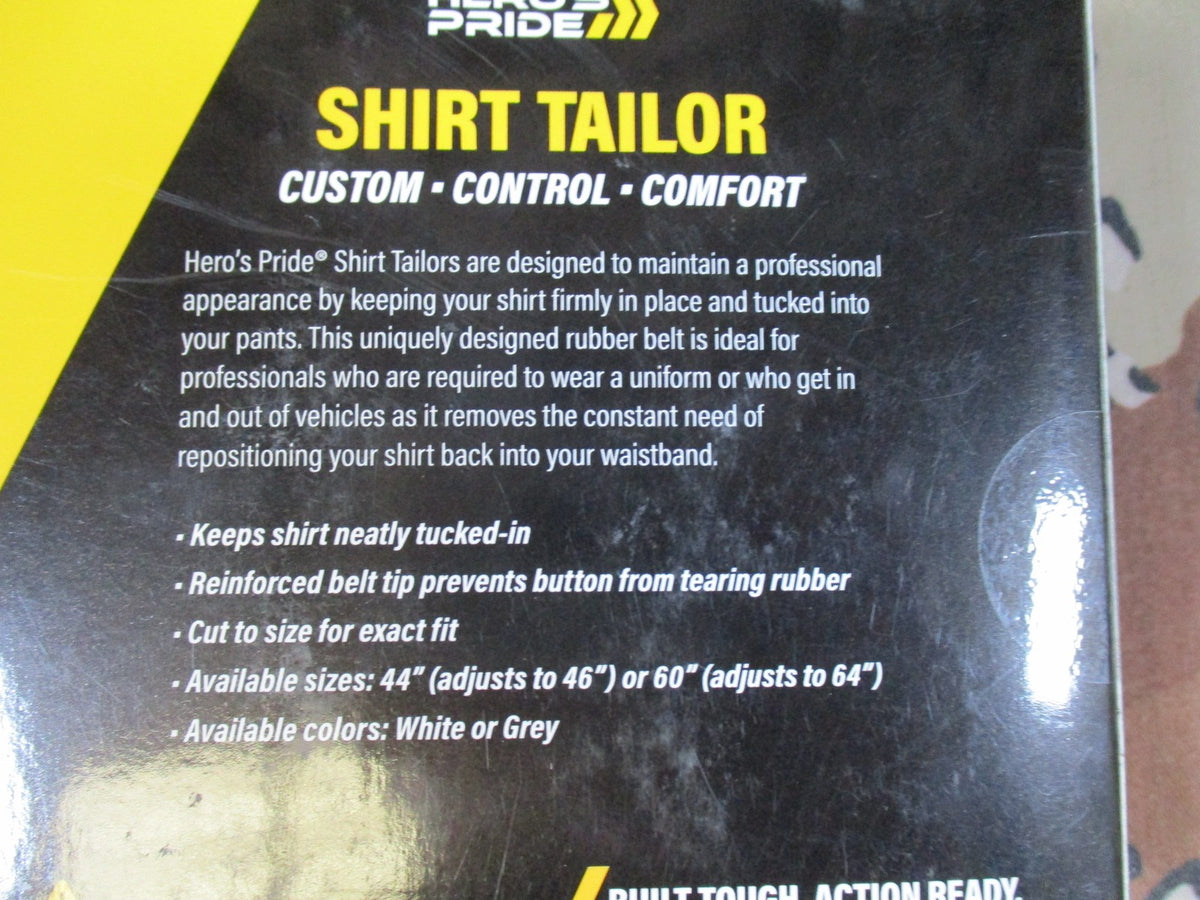 Hero's Pride Shirt Tailor Uniform Shirt Stay Belt - Adjustable Cut-to-Fit 60"