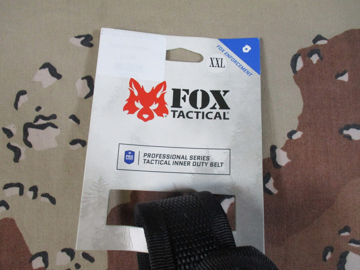 Fox Tactical Professional Series Inner Duty Belt Black Size XXL 53-59 New