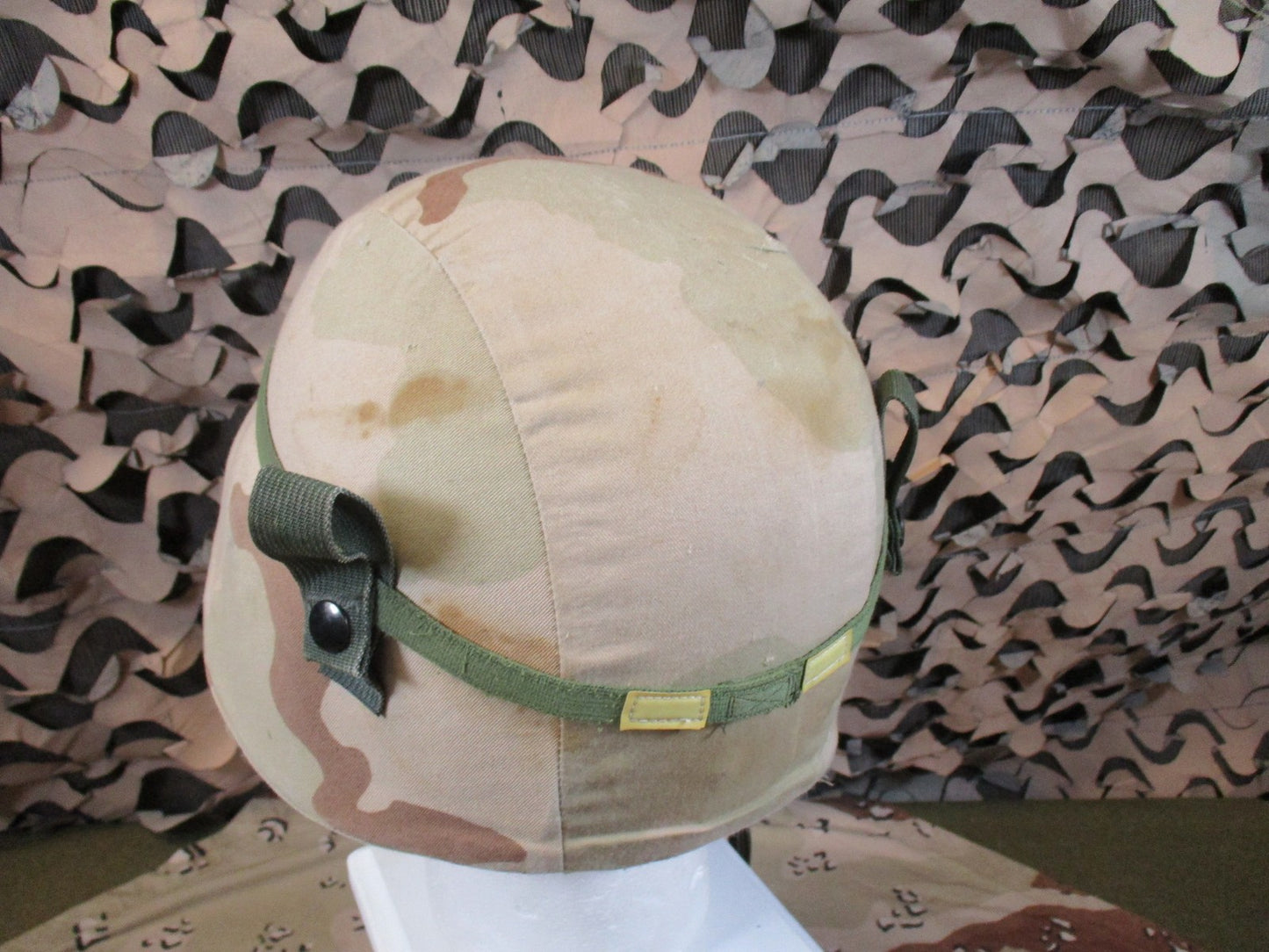 USGI PASGT Helmet Large DCU Cover + NOS Leather Headband Military Surplus