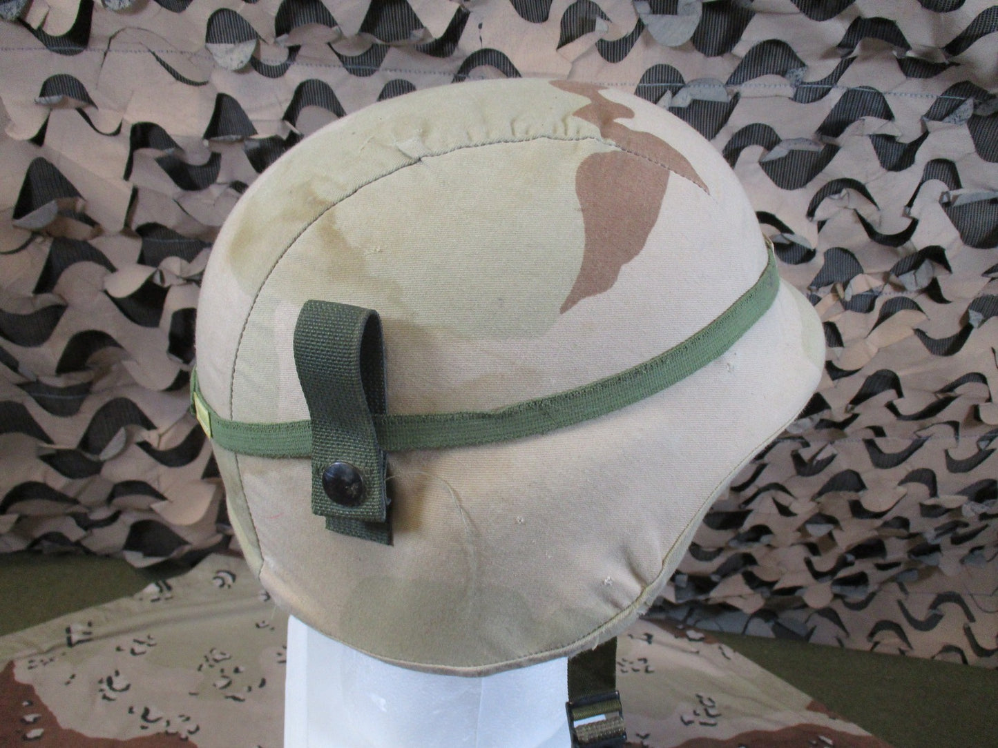 USGI PASGT Helmet Large DCU Cover + NOS Leather Headband Military Surplus