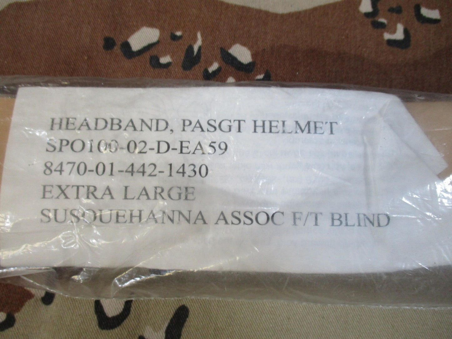 USGI PASGT Helmet Large DCU Cover + NOS Leather Headband Military Surplus