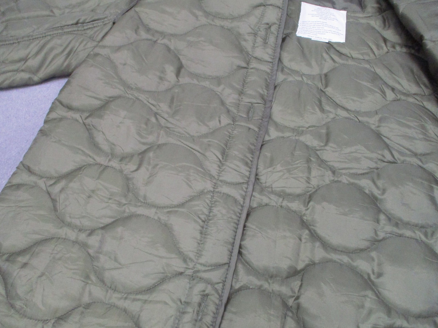 New Rothco M-65 Field Jacket Liner Olive Drab Quilted Thermal Coat Insert Small