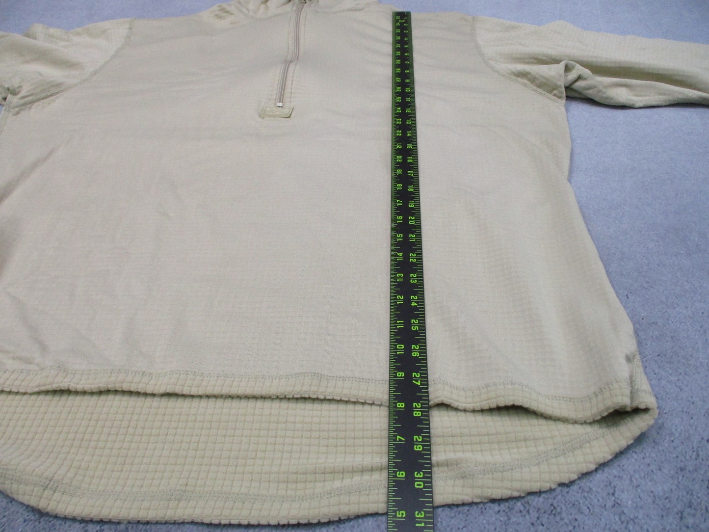 US Military ECWCS Gen III Level 2 Mid-Weight Shirt Tan XXL-Long Grid Fleece