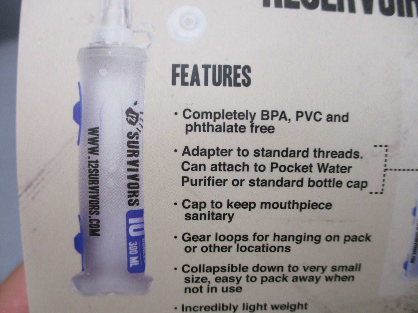 12 Survivors Collapsible Water Reservoir Set 10 17 34 oz 0.3L 0.5L 1L NOS