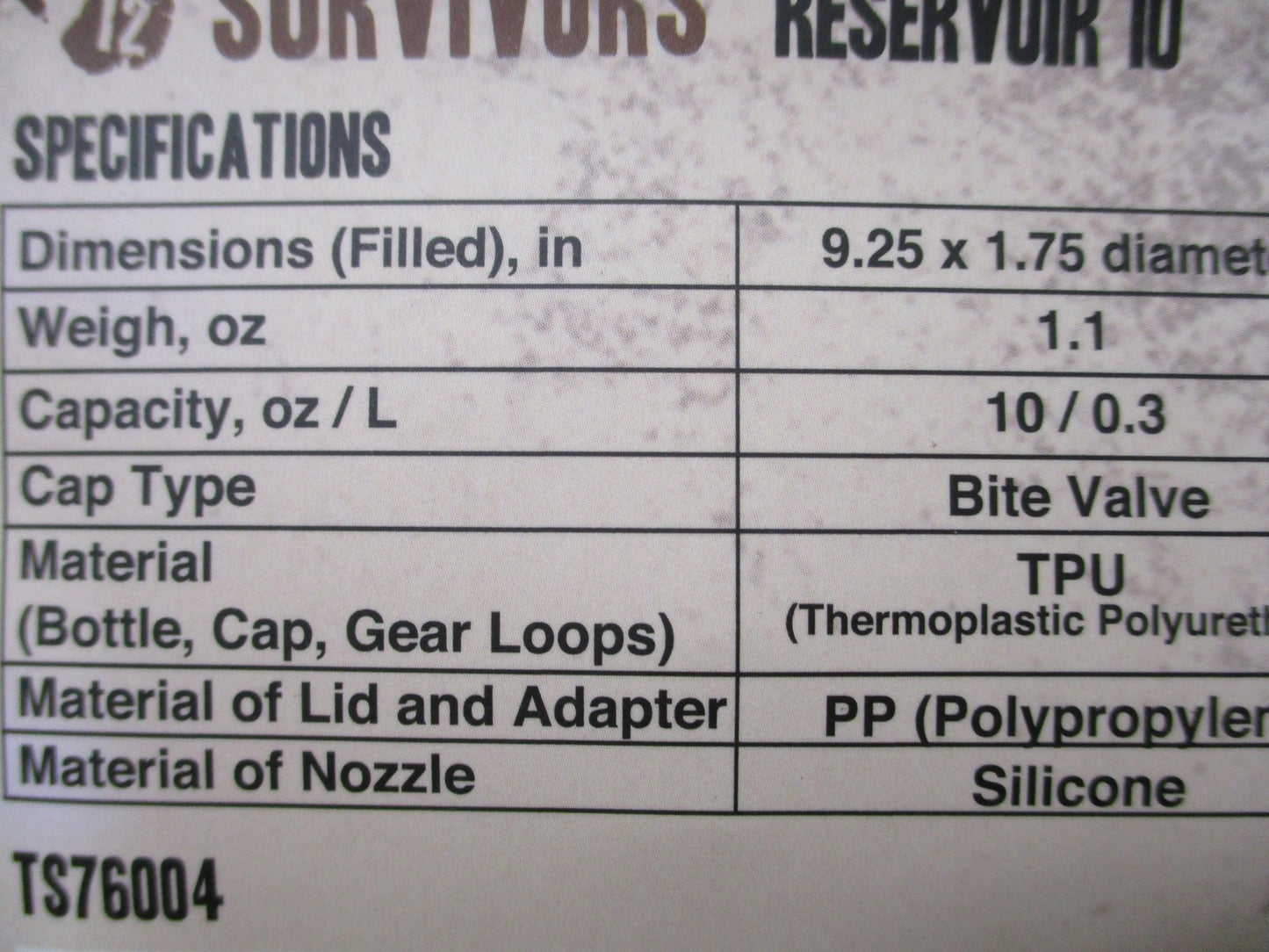 12 Survivors Collapsible Water Reservoir Set 10 17 34 oz 0.3L 0.5L 1L NOS