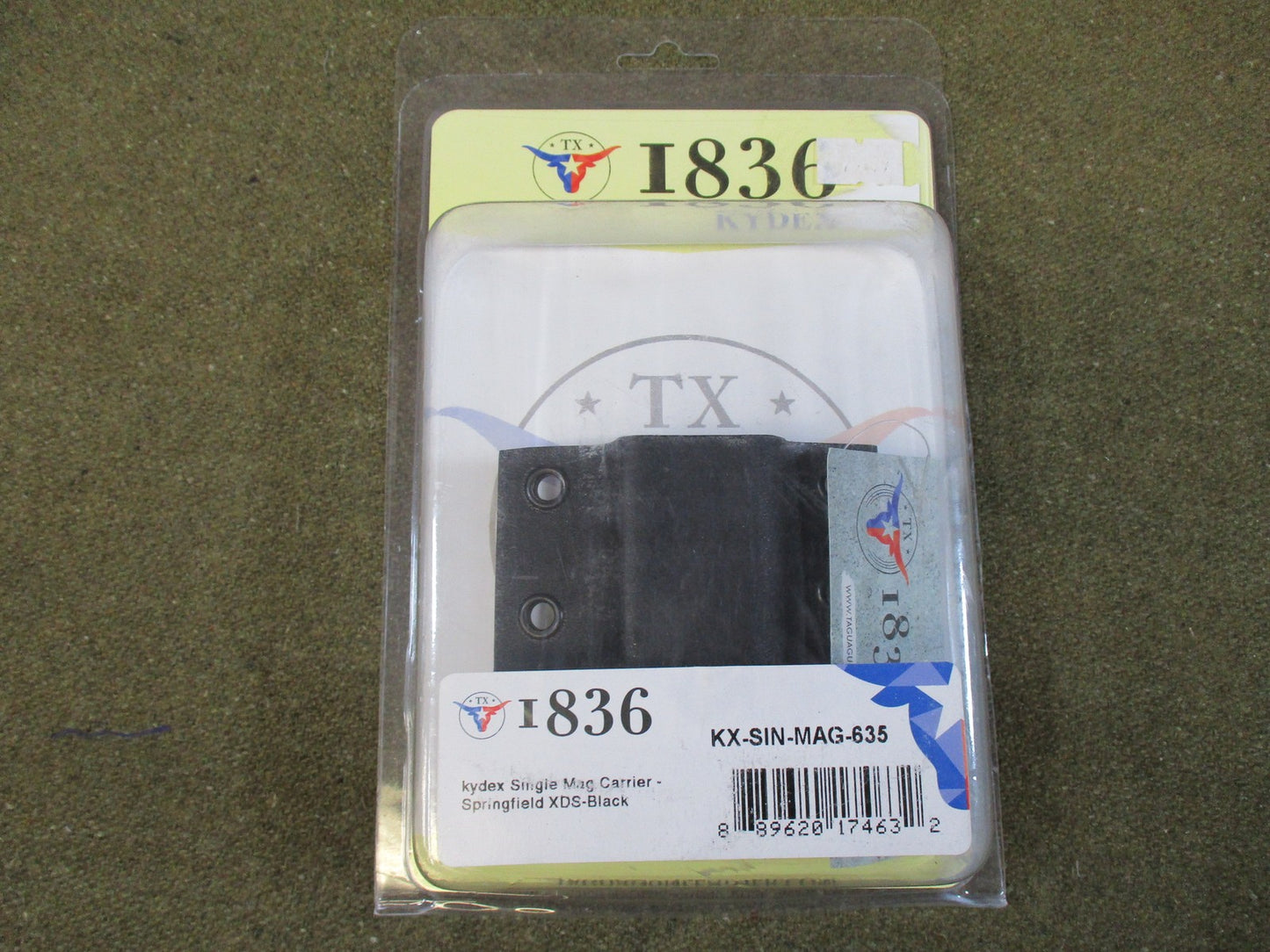 1836 Kydex Single Magazine Carrier for Springfield XDS Black KX-SIN-MAG-635 New