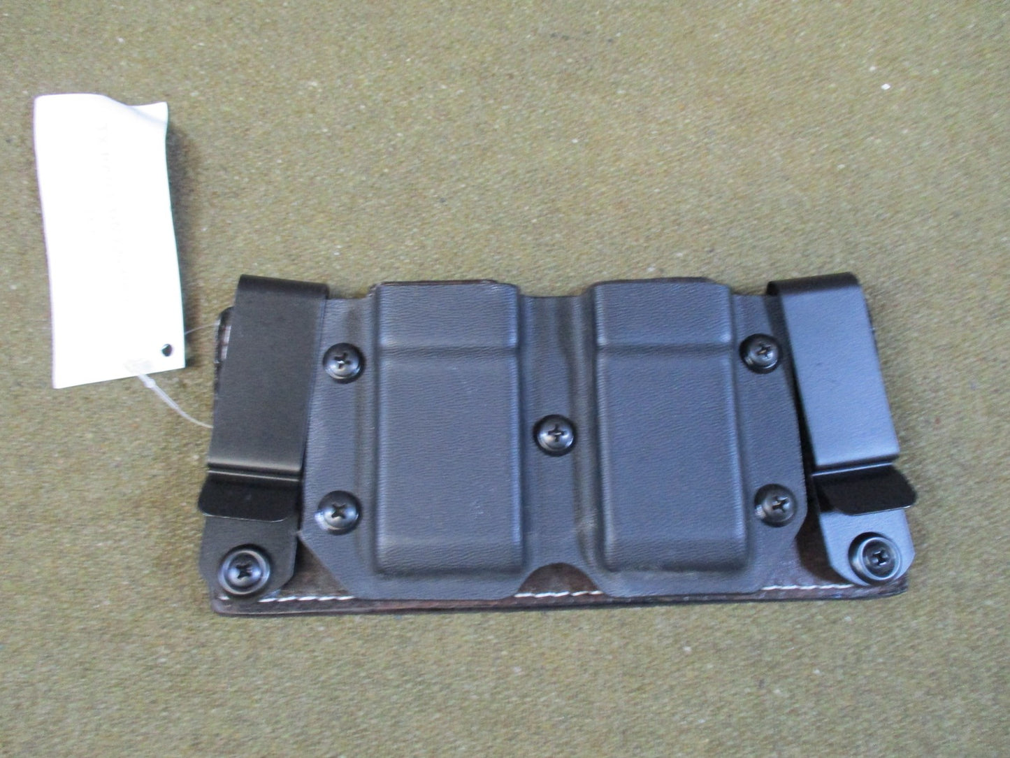 1836 TX-PART-DMAG-004 Double Magazine Pouch Kydex Leather 9mm .40 .45 Ambi New
