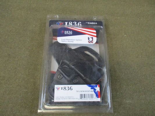 1836 by Tagua Leather Optic Ready Holster for Sig Sauer P365 Right Hand Black