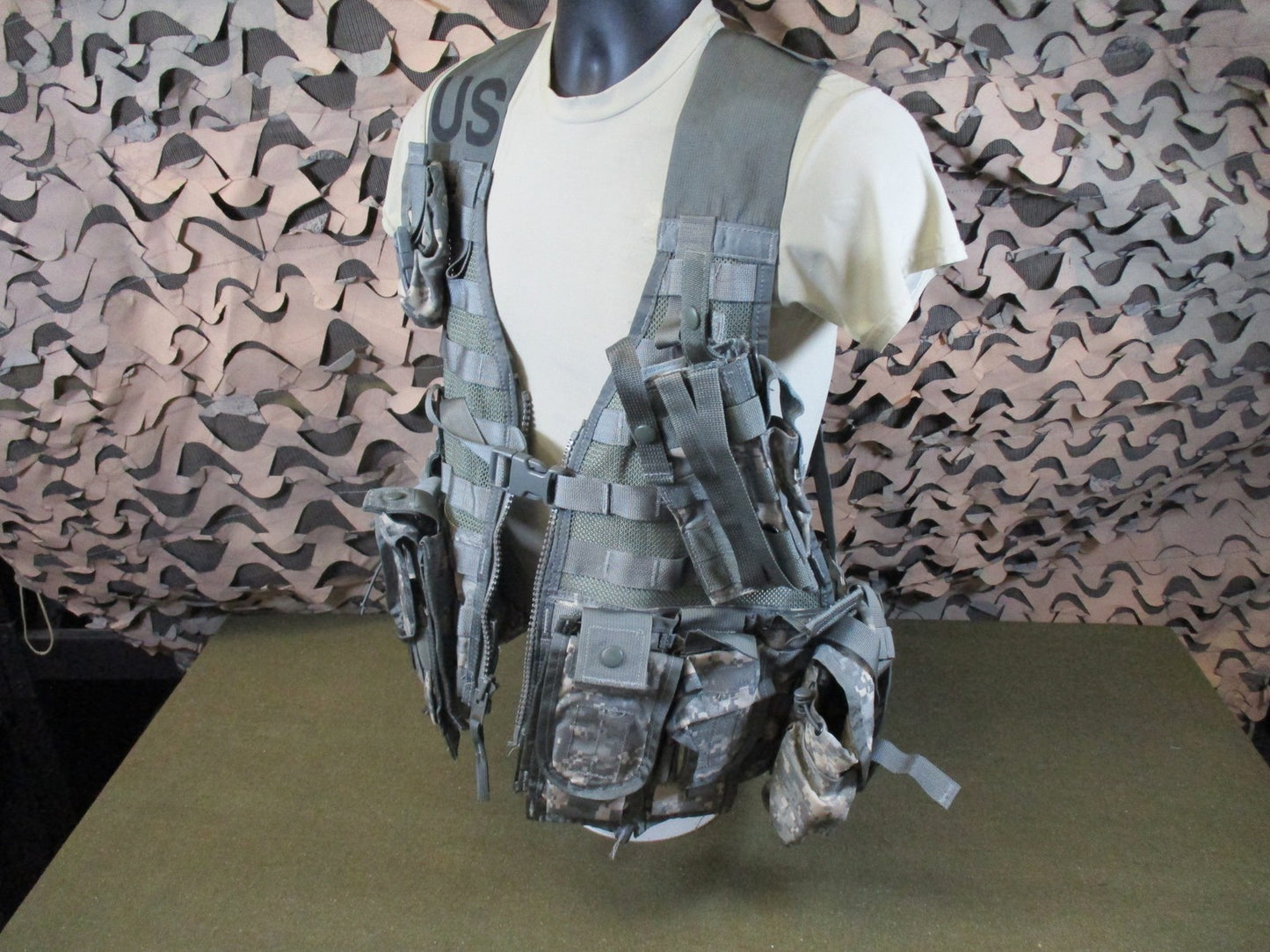 us army infantry gear FLC vest set acu ucp camo fighting load tactical lot