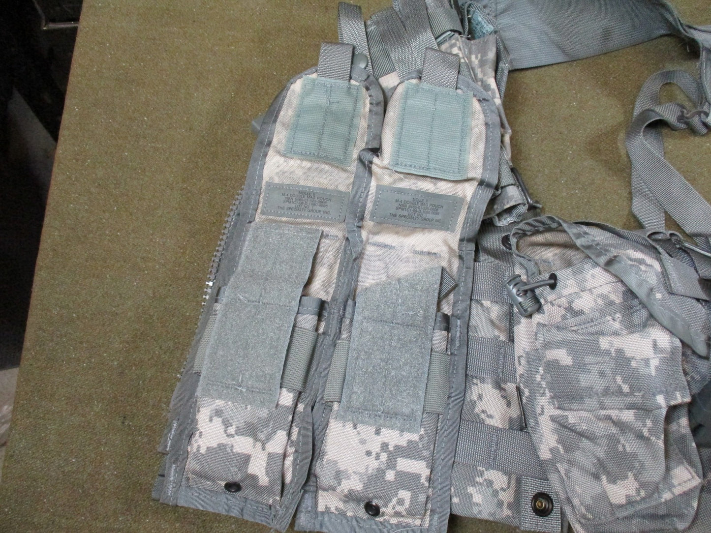 us army infantry gear FLC vest set acu ucp camo fighting load tactical lot