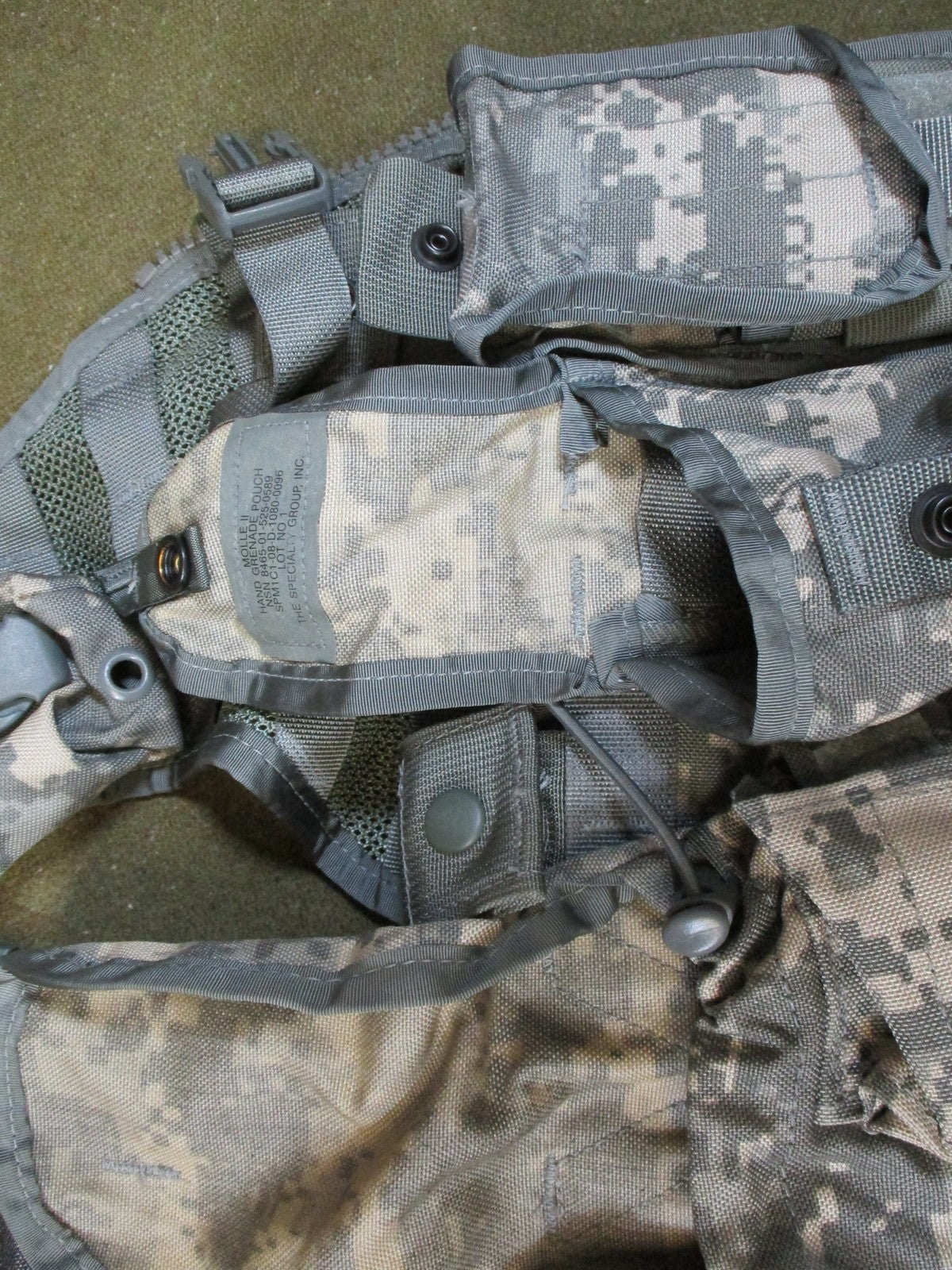 us army infantry gear FLC vest set acu ucp camo fighting load tactical lot