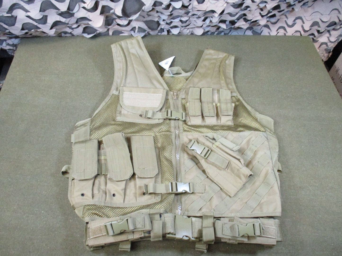 Condor Tactical Mesh Vest Coyote Tan Size XL Modular Utility Gear New