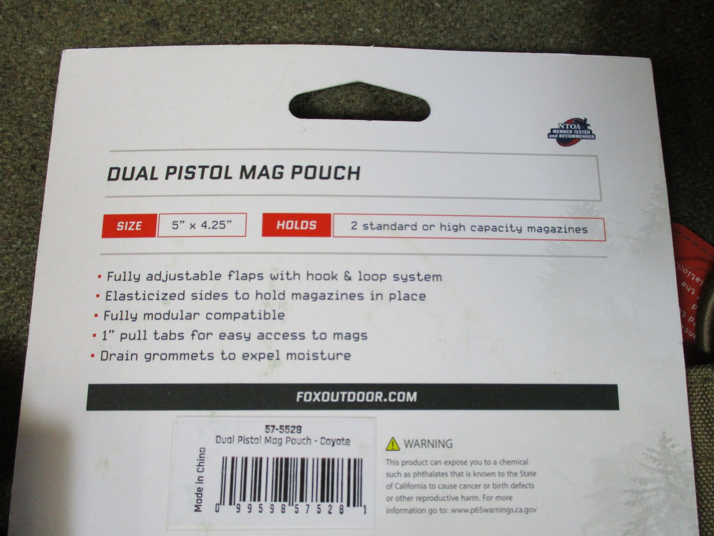 Lot of 4 Fox Tactical MOLLE Pouches Flash Bang M4 Mag Pouch New