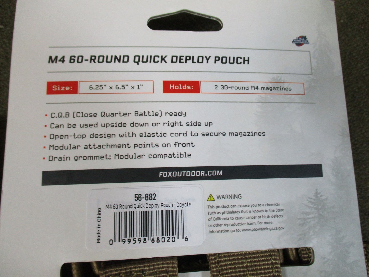 Lot of 4 Fox Tactical MOLLE Pouches Flash Bang M4 Mag Pouch New