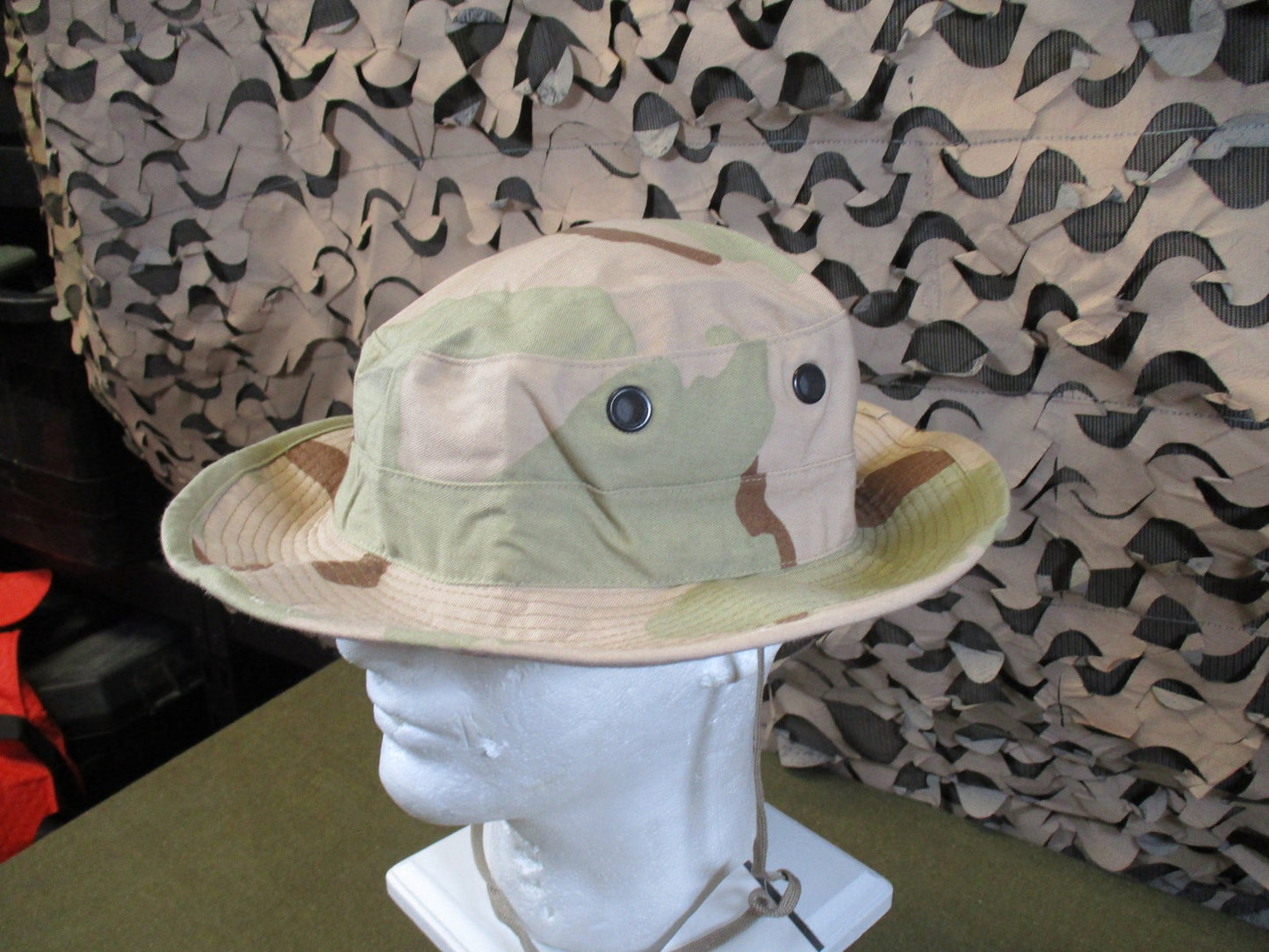 New US Military Issue Boonie Hat Desert Camouflage Type II Size 7 3/8