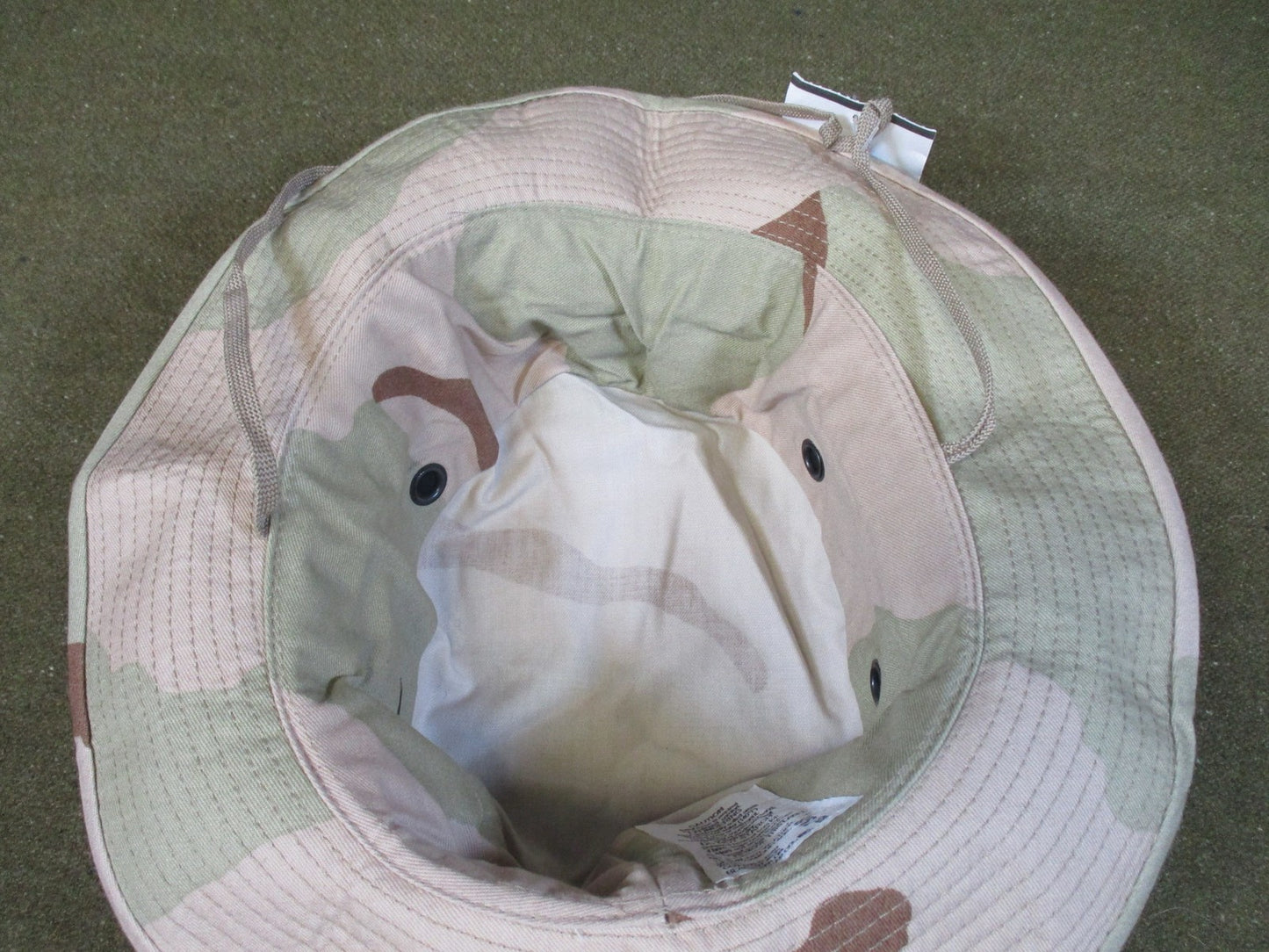 New US Military Issue Boonie Hat Desert Camouflage Type II Size 7 3/8