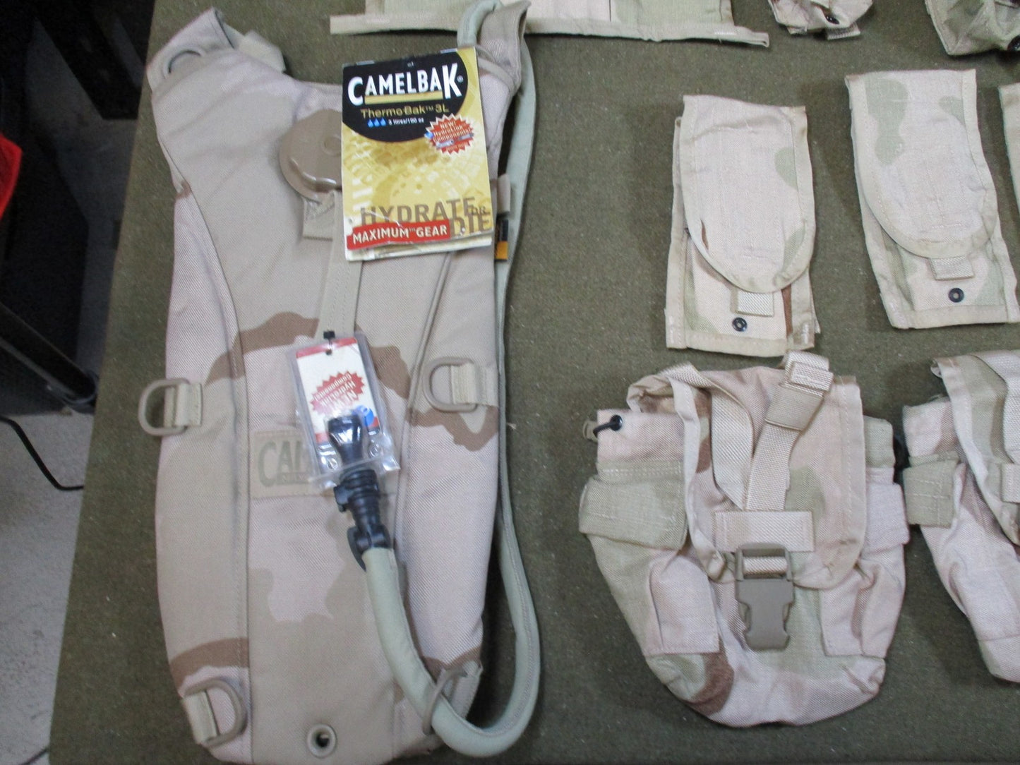 US Military MOLLE II FLC Vest Set Desert Camo w/ hydration & Pouches Surplus