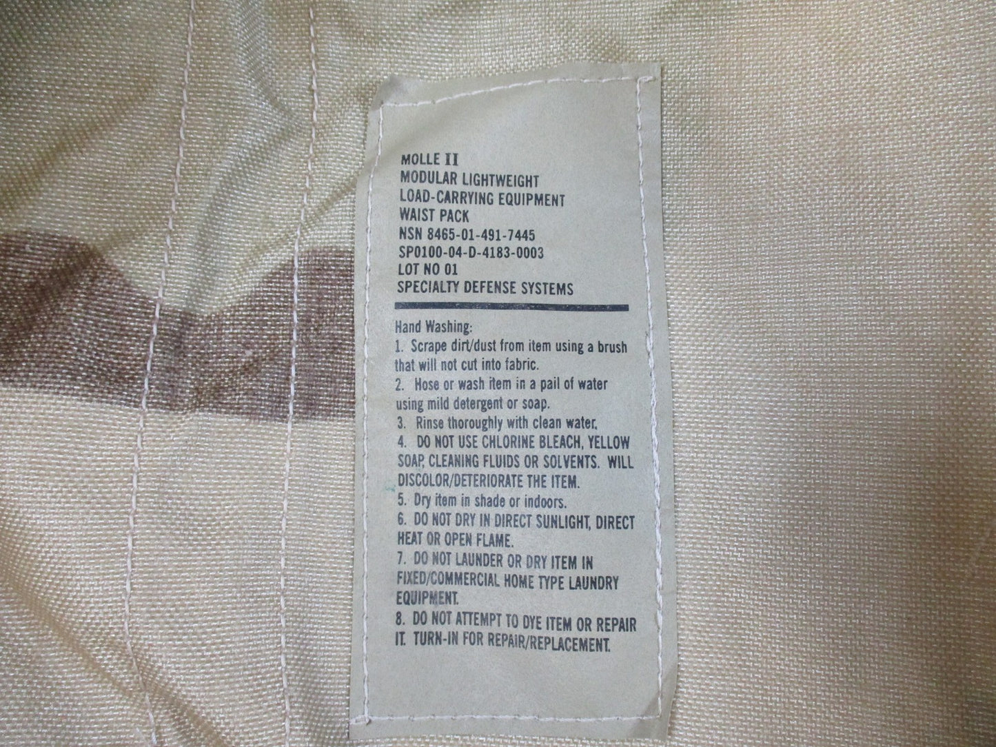 US Military MOLLE II FLC Vest Set Desert Camo w/ hydration & Pouches Surplus