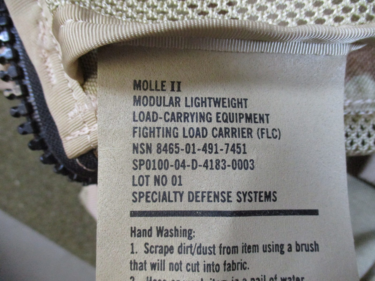 US Military MOLLE II FLC Vest Set Desert Camo w/ hydration & Pouches Surplus
