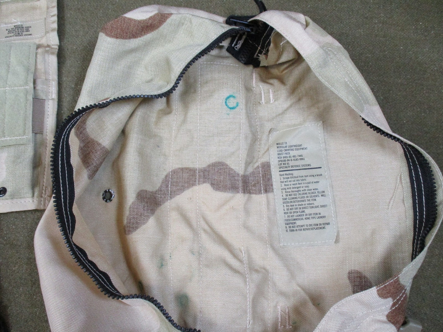 US Military MOLLE II FLC Vest Set Desert Camo w/ hydration & Pouches Surplus