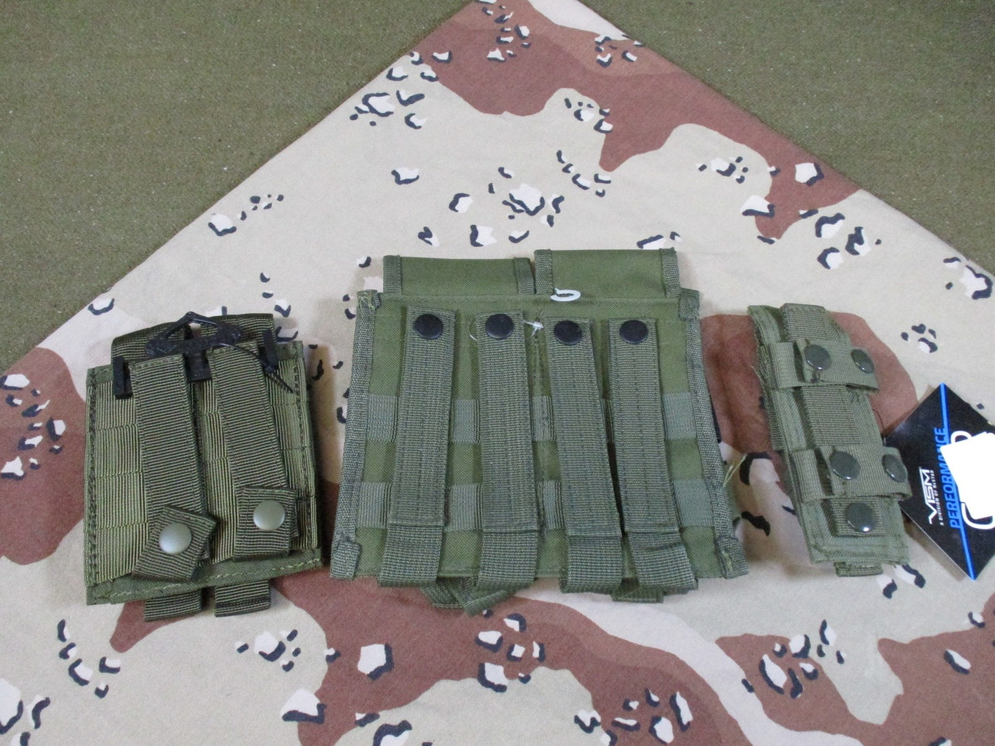 Lot of 3 Tactical MOLLE Magazine Pouches Olive Drab Condor MSM Gear New