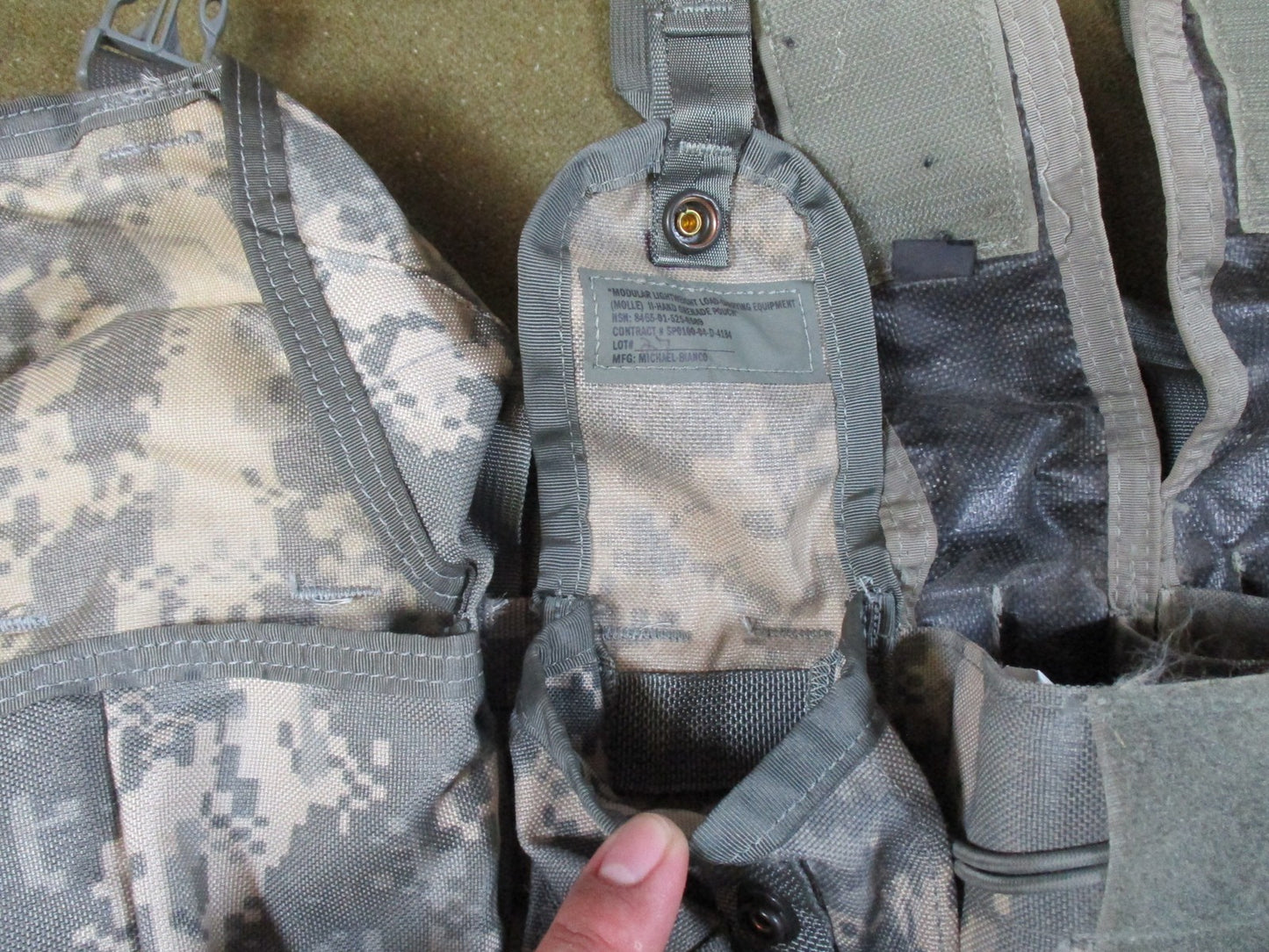 US Military MOLLE II Tactical Assault Panel TAP UCP Camo Chest Rig ranger set