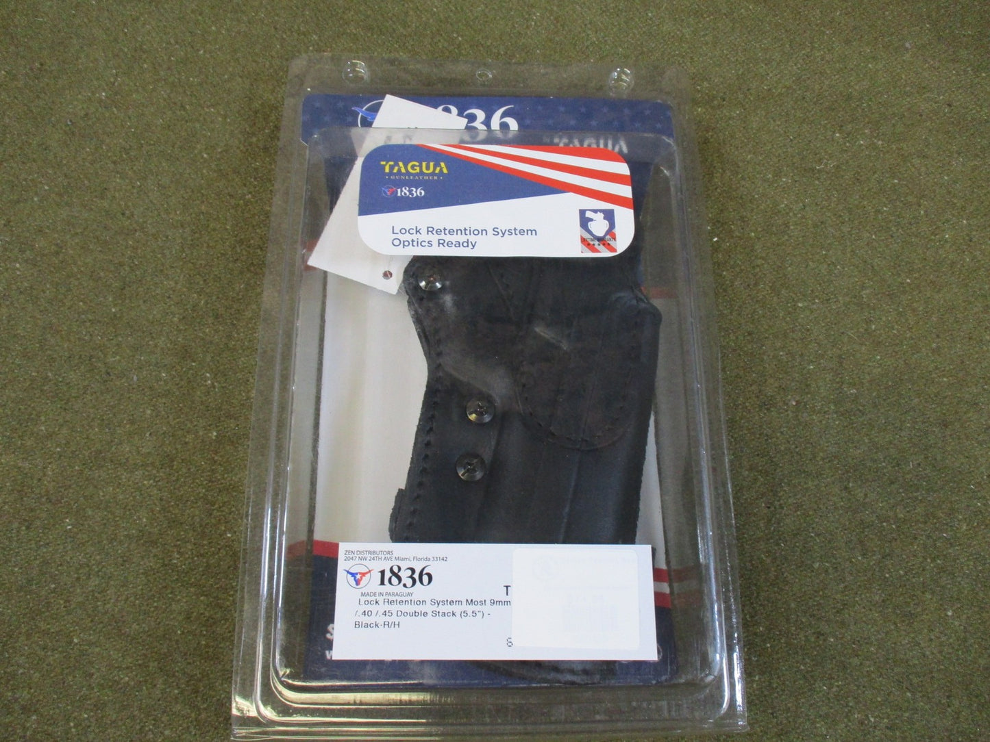 1836 Tagua Leather Lock Retention Holster Optics Ready Right Hand 9mm .40 .45