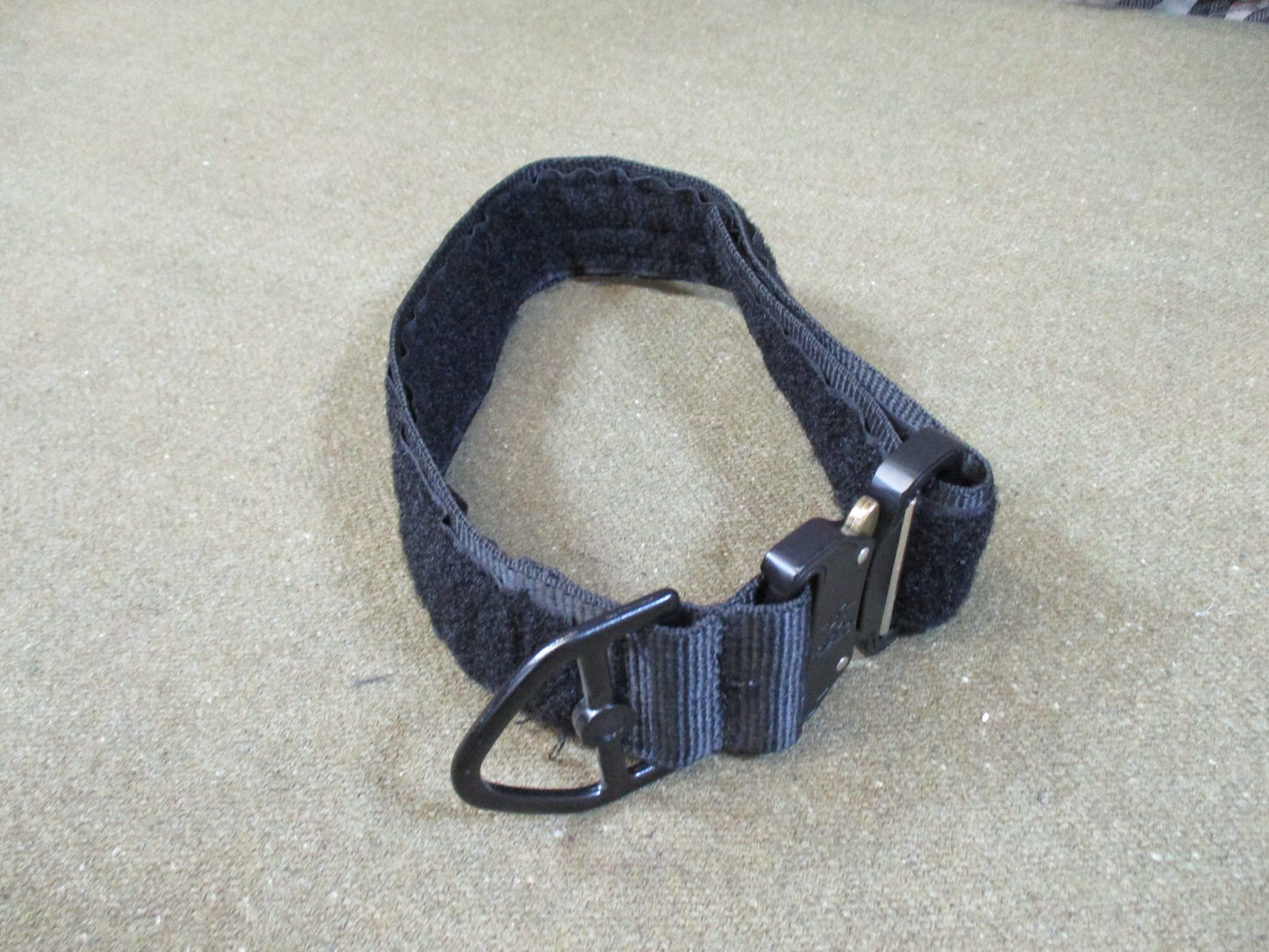 voodoo Tactical Quick-Release dog collar Black Nylon Duty Gear Adjustable D-Ring