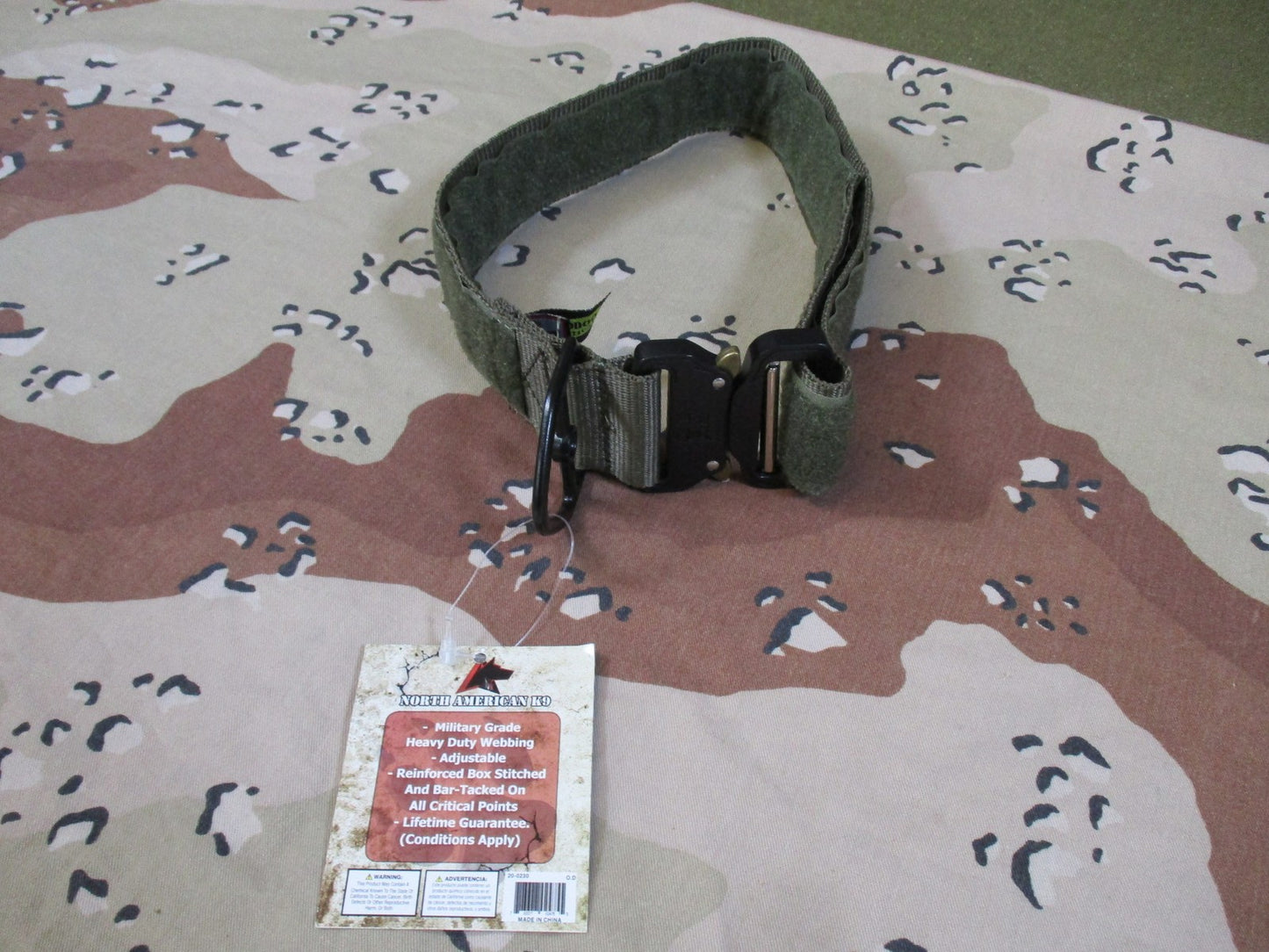 voodoo tactical K9 Tactical Collar Military Grade  Adjustable Olive Drab