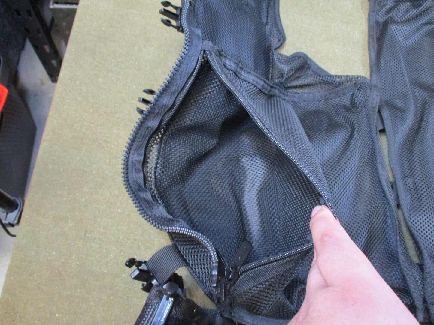 Tactical Modular Mesh Vest with Integrated Holster and Magazine Pouches Black