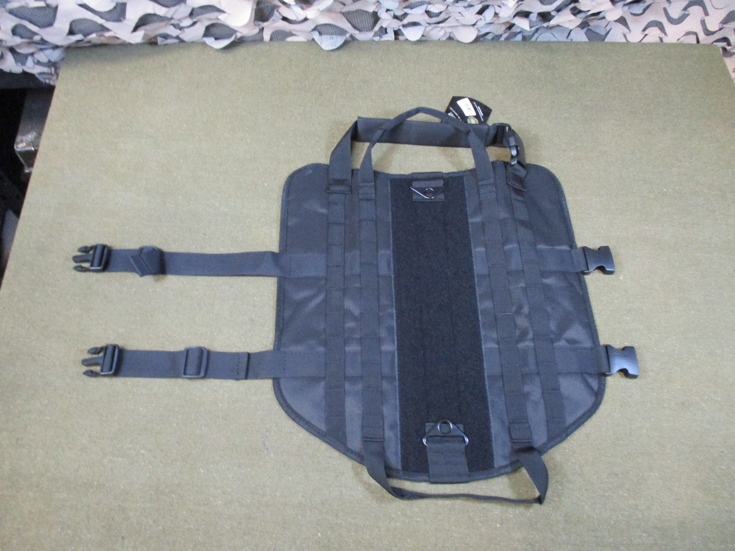 Tactical Mesh MOLLE Vest Panel Modular Attachment Gear Black New