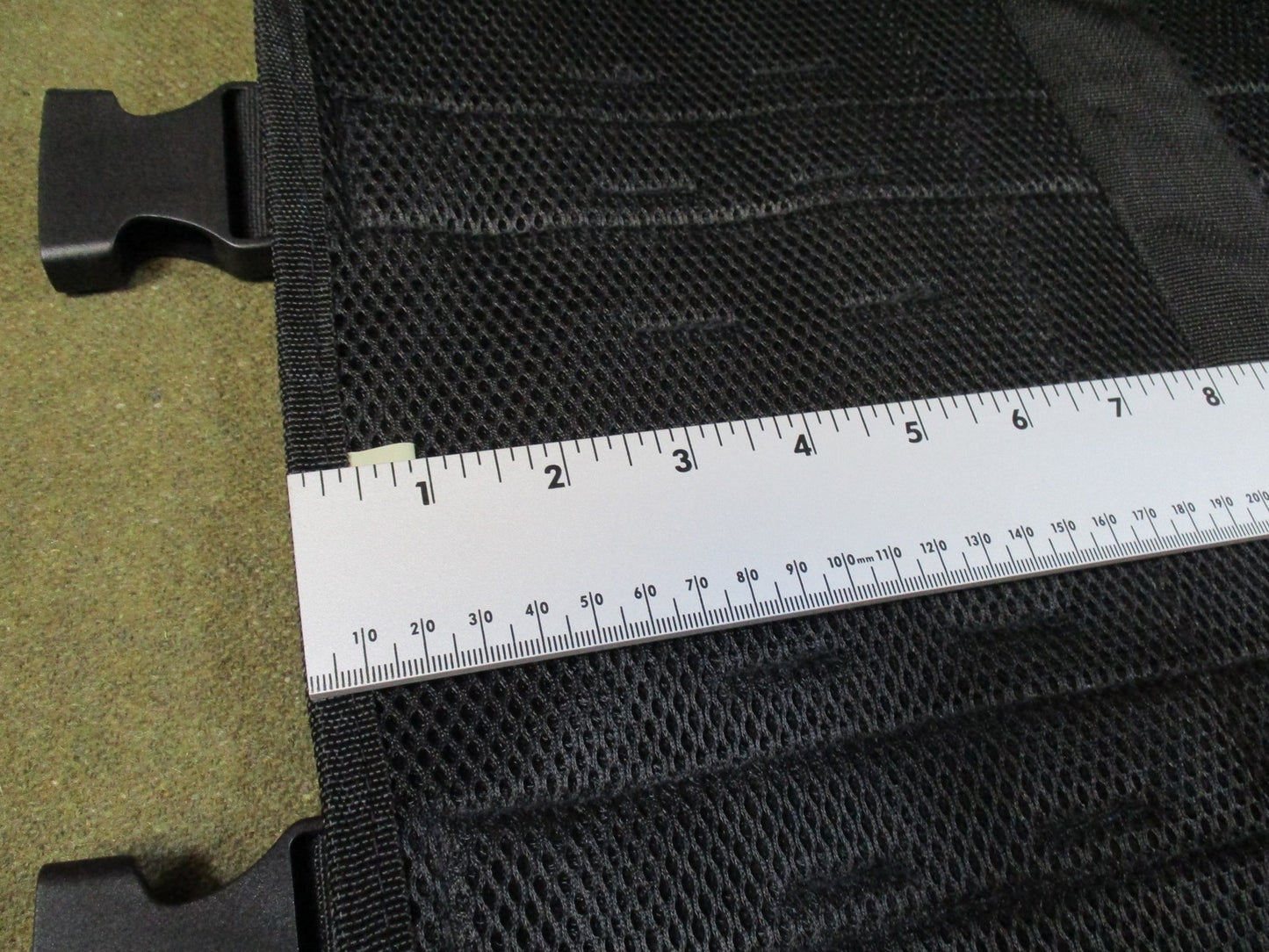 Tactical Mesh MOLLE Vest Panel Modular Attachment Gear Black New
