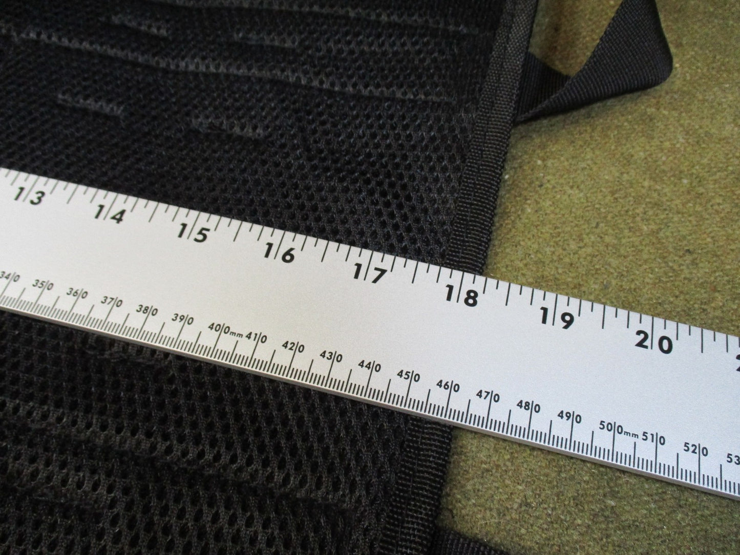 Tactical Mesh MOLLE Vest Panel Modular Attachment Gear Black New