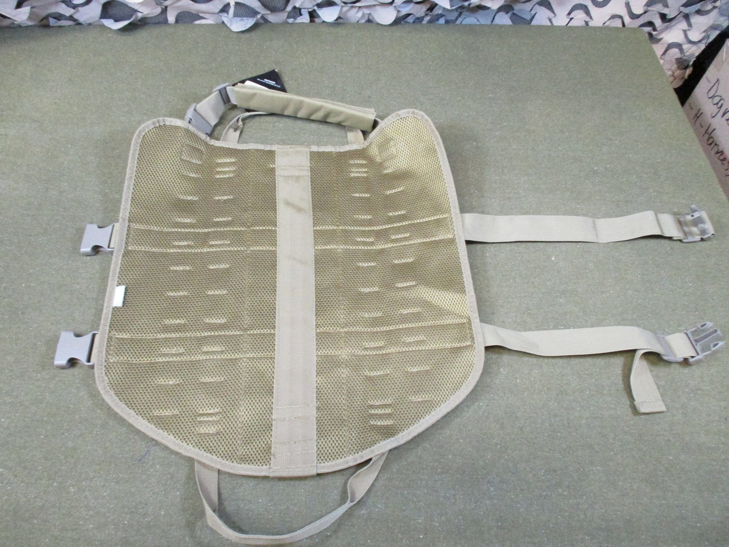 Tactical K9 Dog Vest Harness MOLLE Modular Tan Military Style Gear New