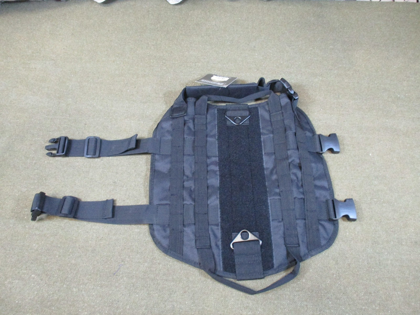 VISM Tactical Dog Vest MOLLE Harness Black CVK93005BM New With Tags