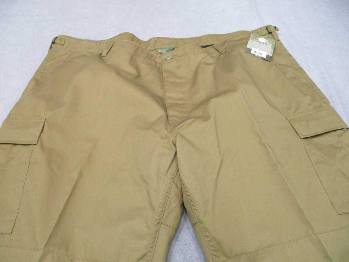 New Rothco BDU Pants Coyote Brown 4XL Regular Tactical Cargo Military Style
