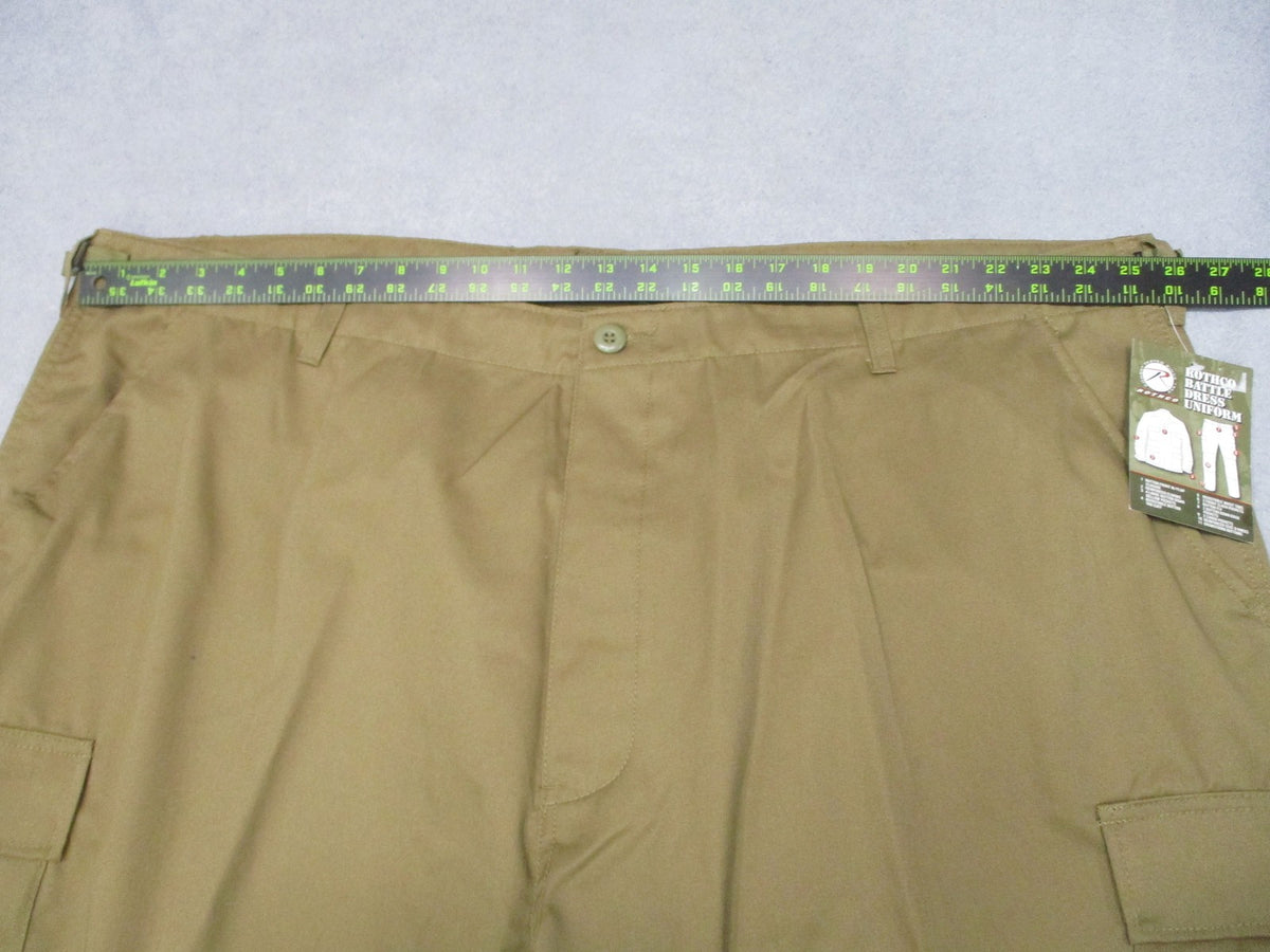 New Rothco BDU Pants Coyote Brown 4XL Regular Tactical Cargo Military Style