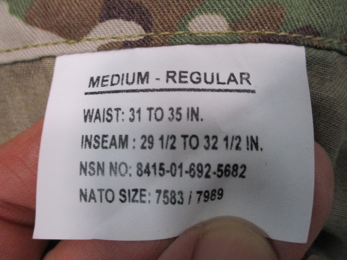 USGI Army Combat Pants OCP Scorpion FR AIKP Medium Regular 8415-01-692-5682