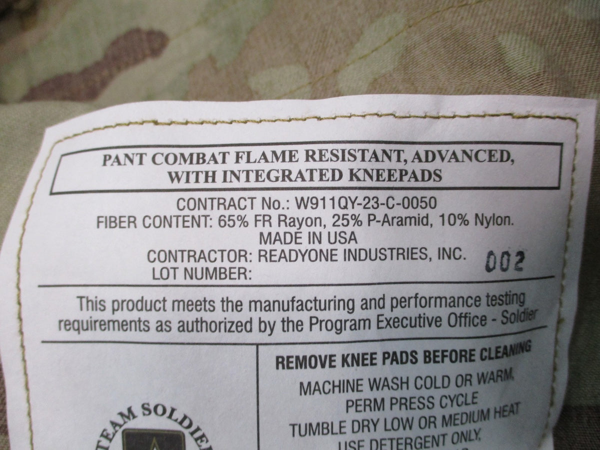 USGI Army Combat Pants OCP Scorpion FR AIKP Medium Regular 8415-01-692-5682