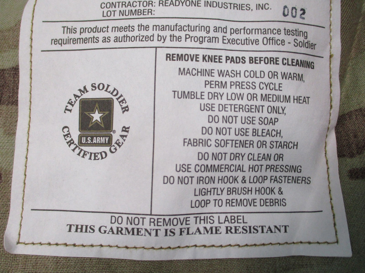 USGI Army Combat Pants OCP Scorpion FR AIKP Medium Regular 8415-01-692-5682
