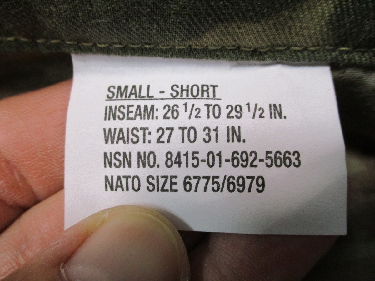 New USGI Army Combat Pants OCP Scorpion FR AIKP Small Short 8415-01-692-5663
