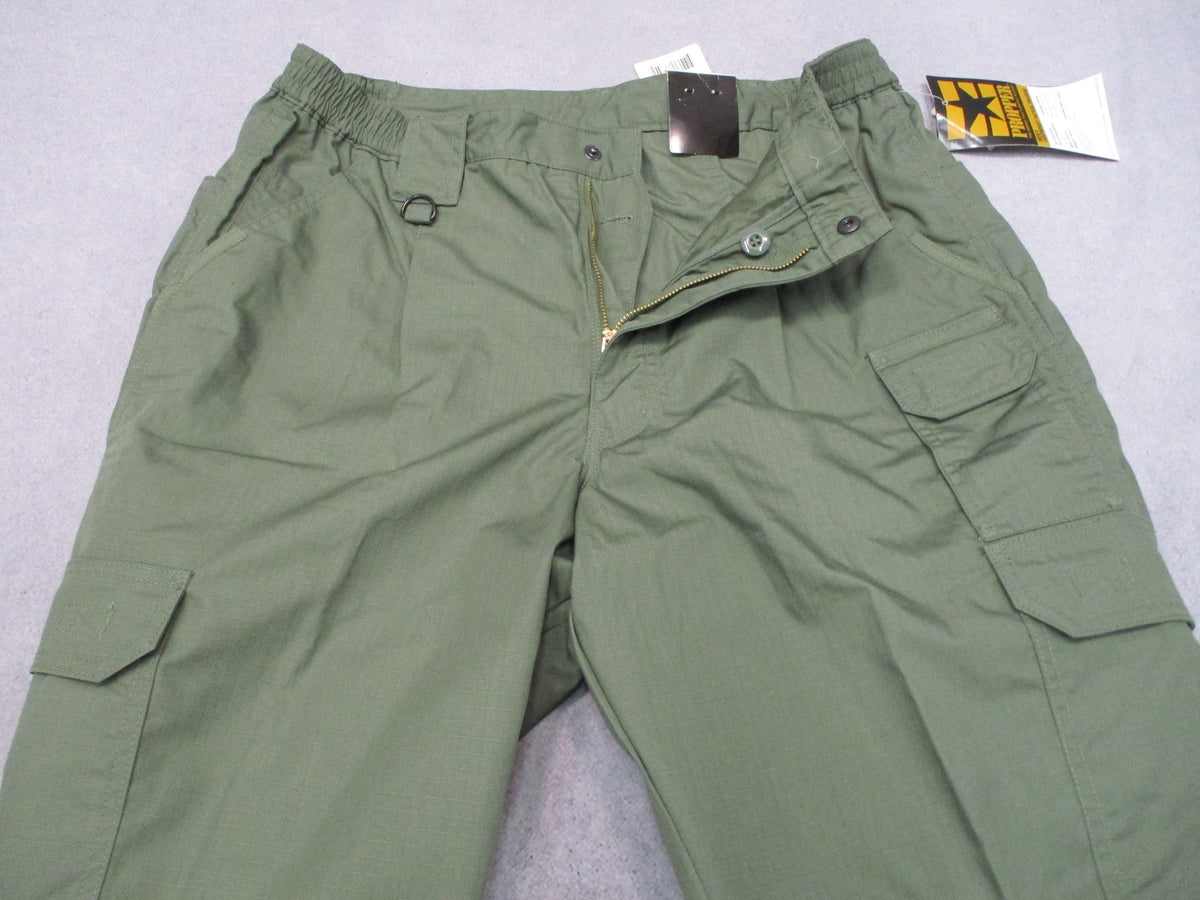 New Propper Men's Lightweight Tactical Trousers Olive Green 36x36 Ripstop Pants