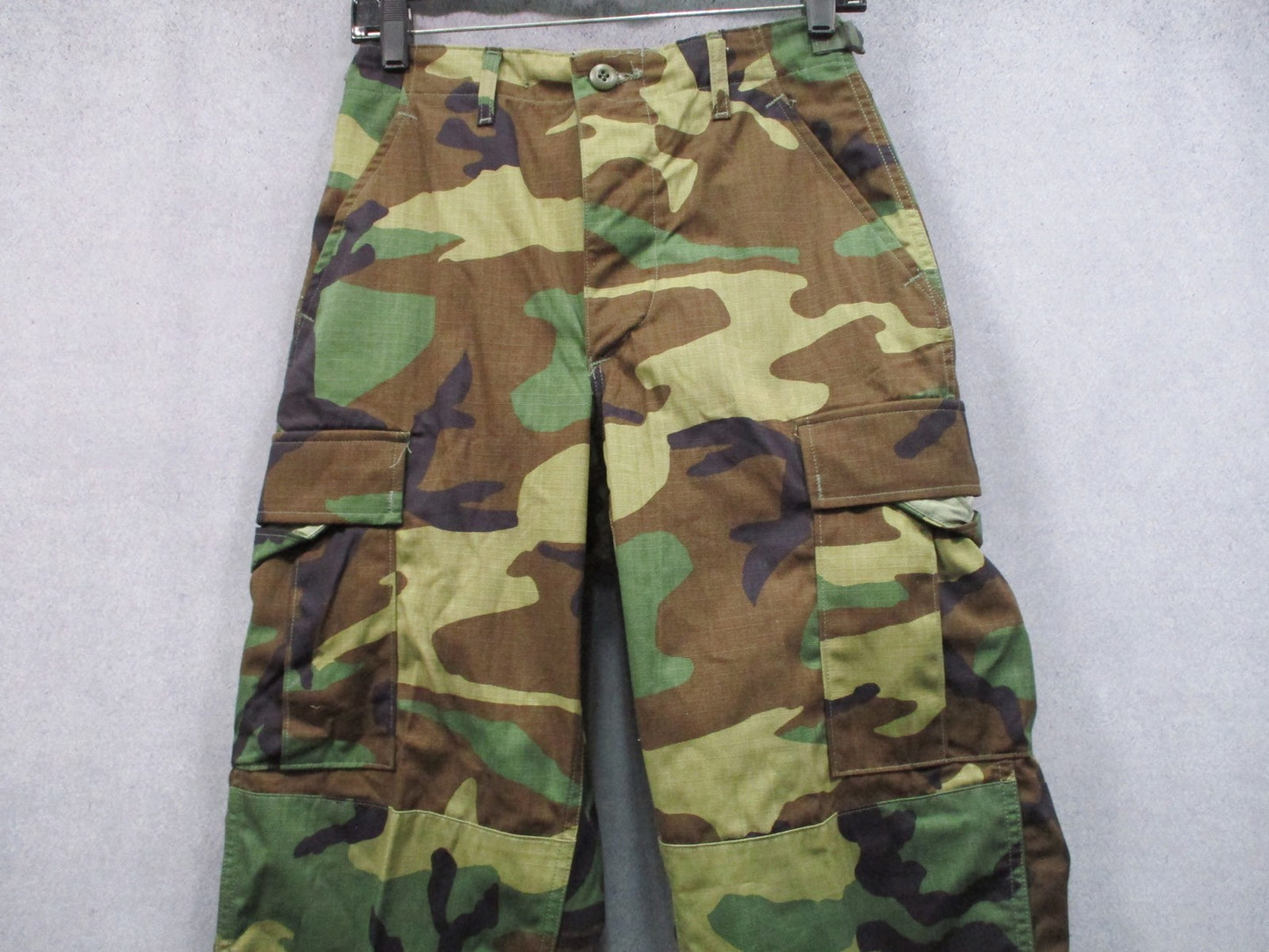 US Military Propper Woodland Camouflage Combat Trousers X-Small Long Surplus