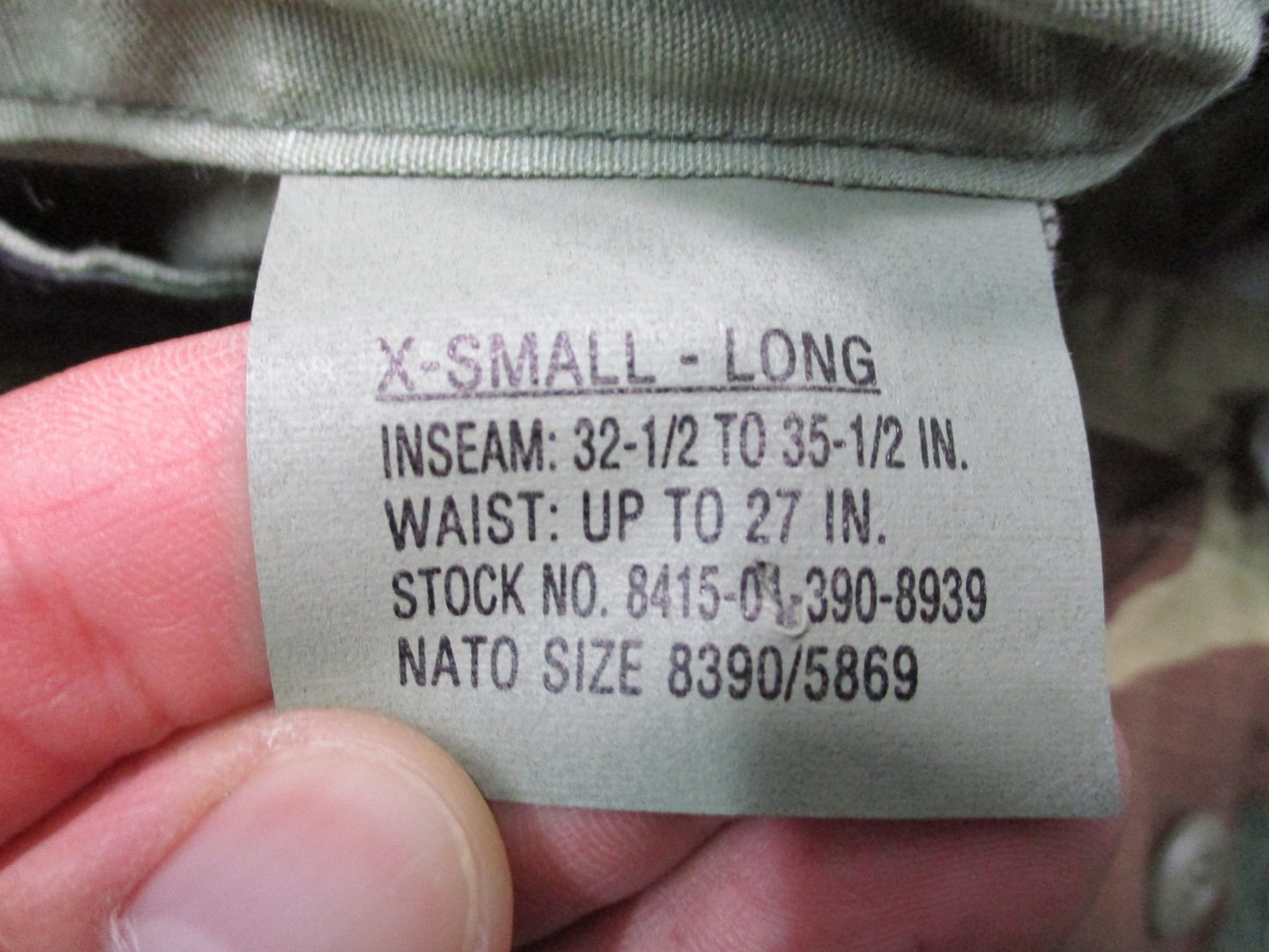US Military Propper Woodland Camouflage Combat Trousers X-Small Long Surplus