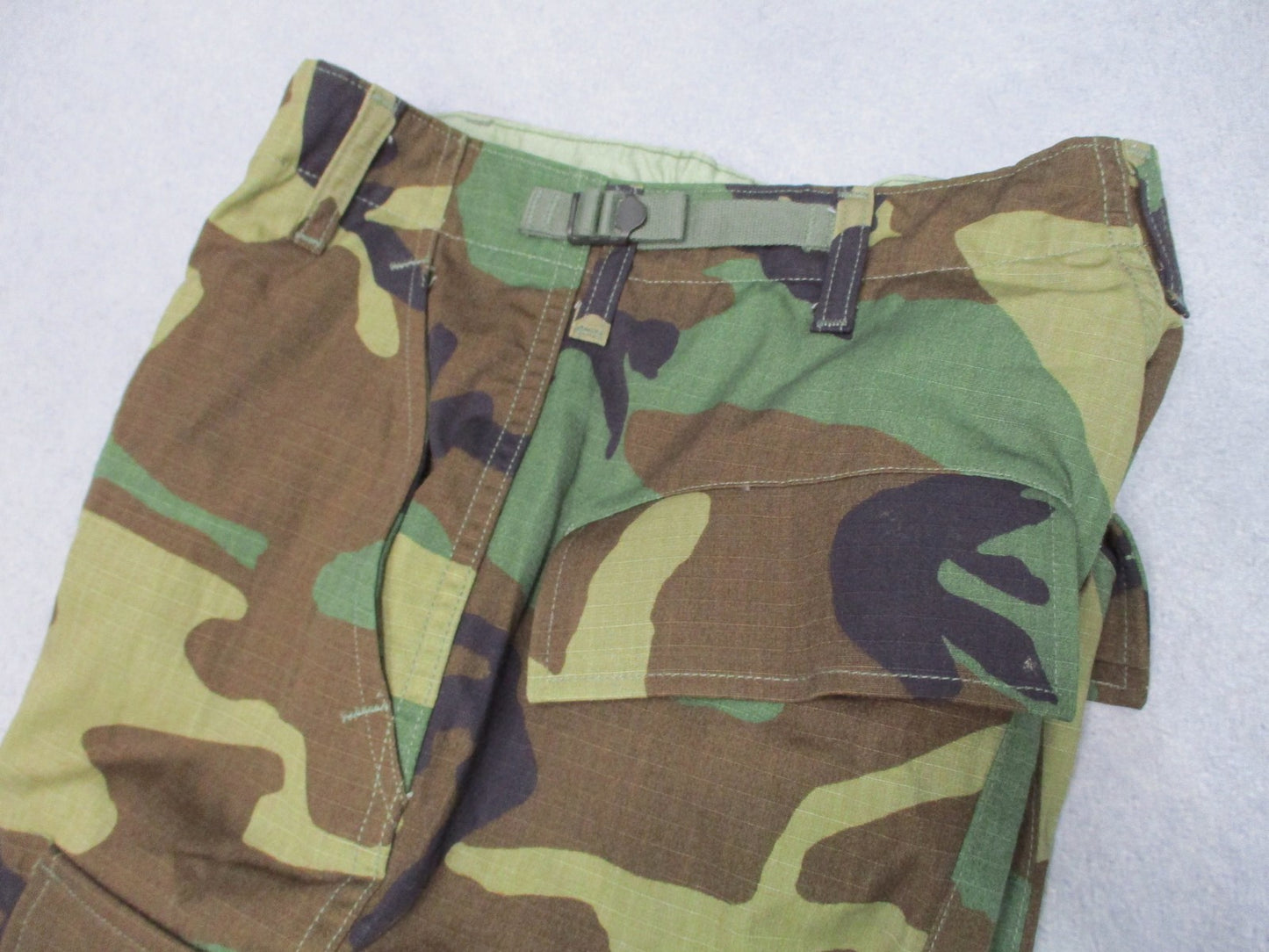 US Military Propper Woodland Camouflage Combat Trousers X-Small Long Surplus
