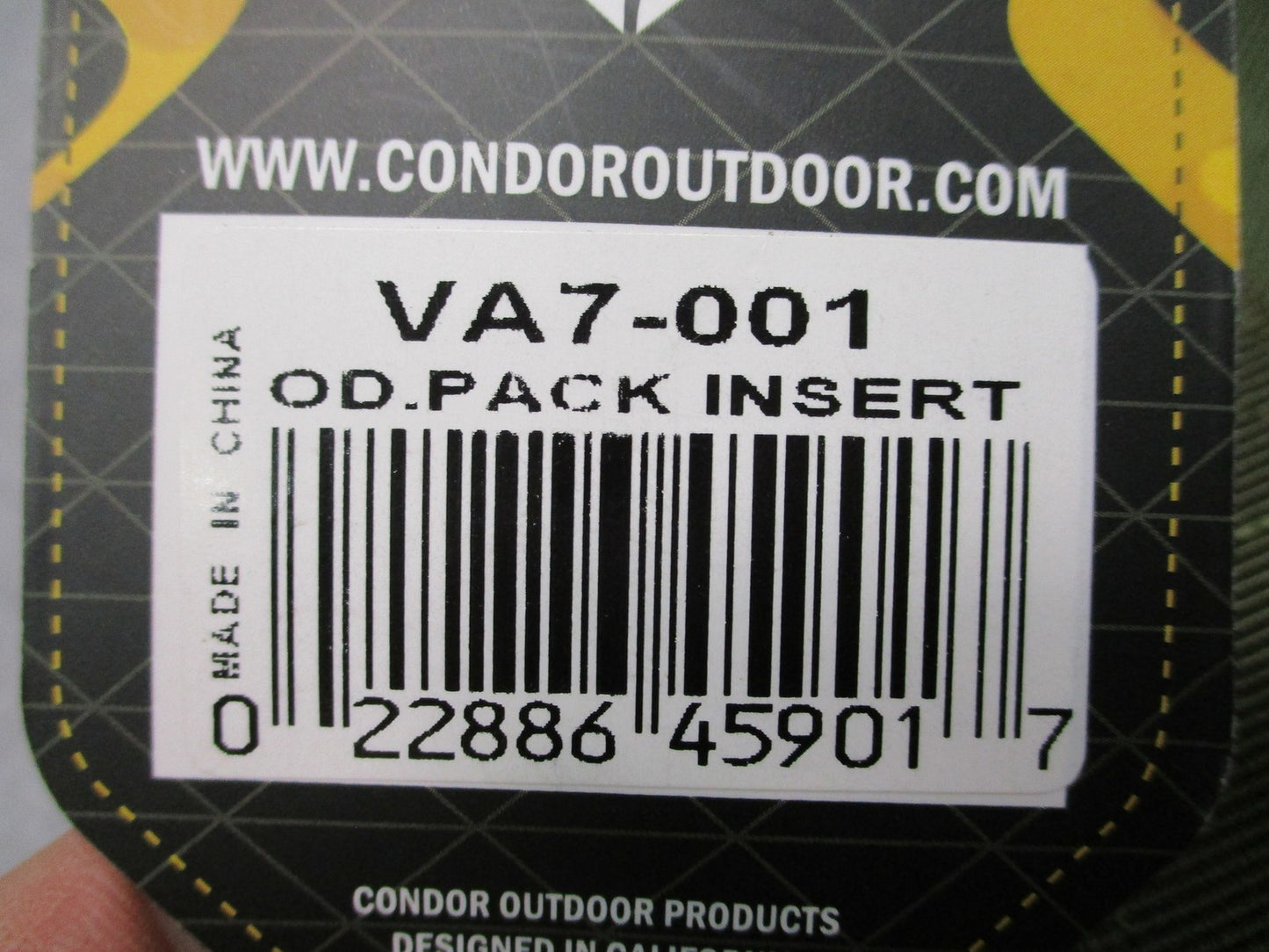 Condor VA7-001 Modular Pack Insert Olive Drab OD Green Aid Bag Medical Organizer