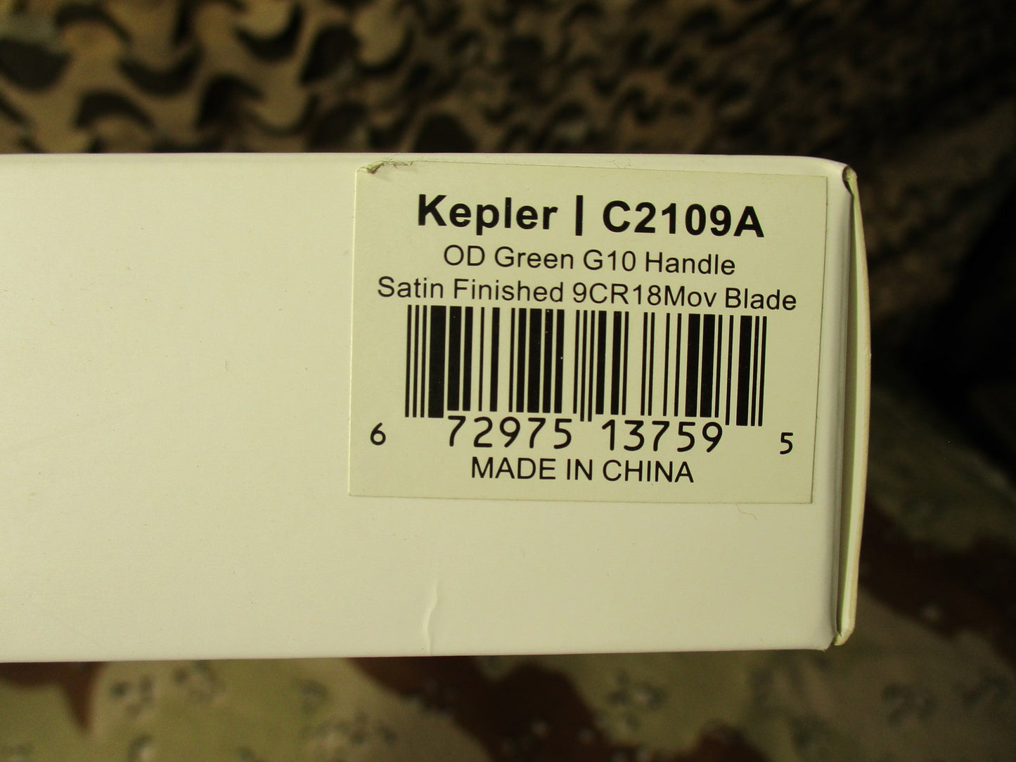 Civivi Kepler C2109A  Green G10 Fixed Blade Knife Satin 9CR18Mov Blade w/ Sheath