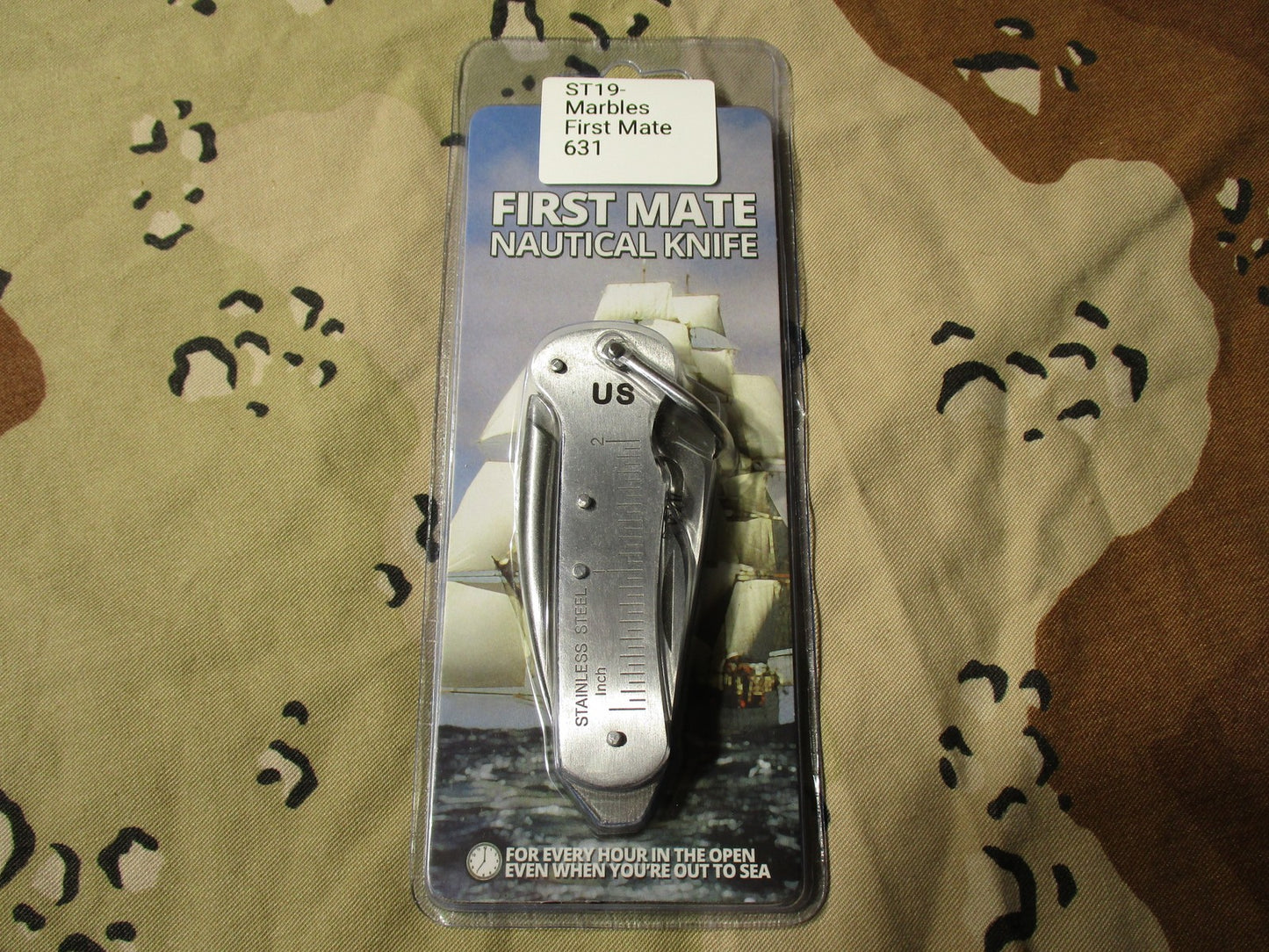 Marbles First Mate Nautical Knife MR405 Stainless Steel Marlin Spike New