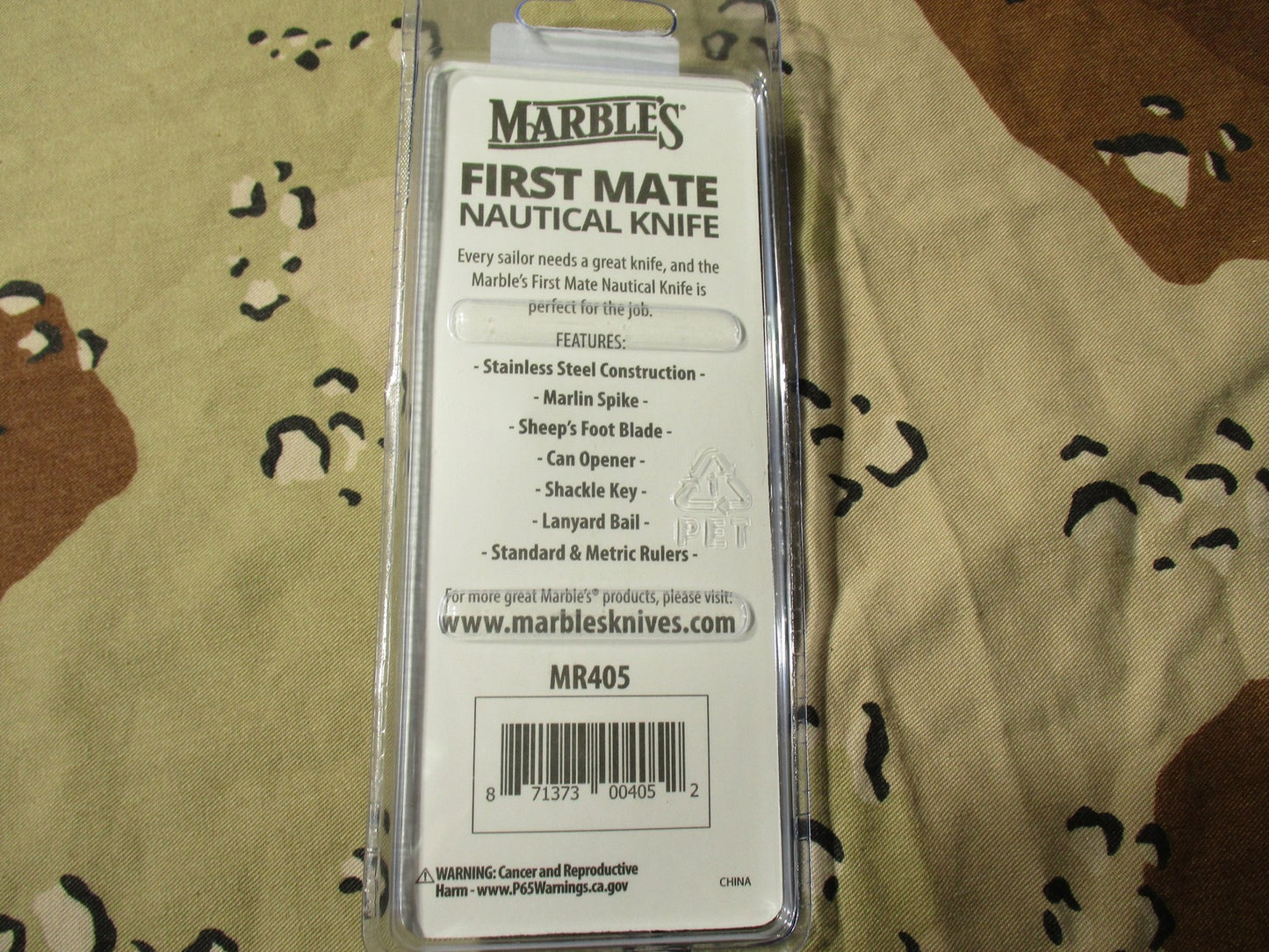 Marbles First Mate Nautical Knife MR405 Stainless Steel Marlin Spike New